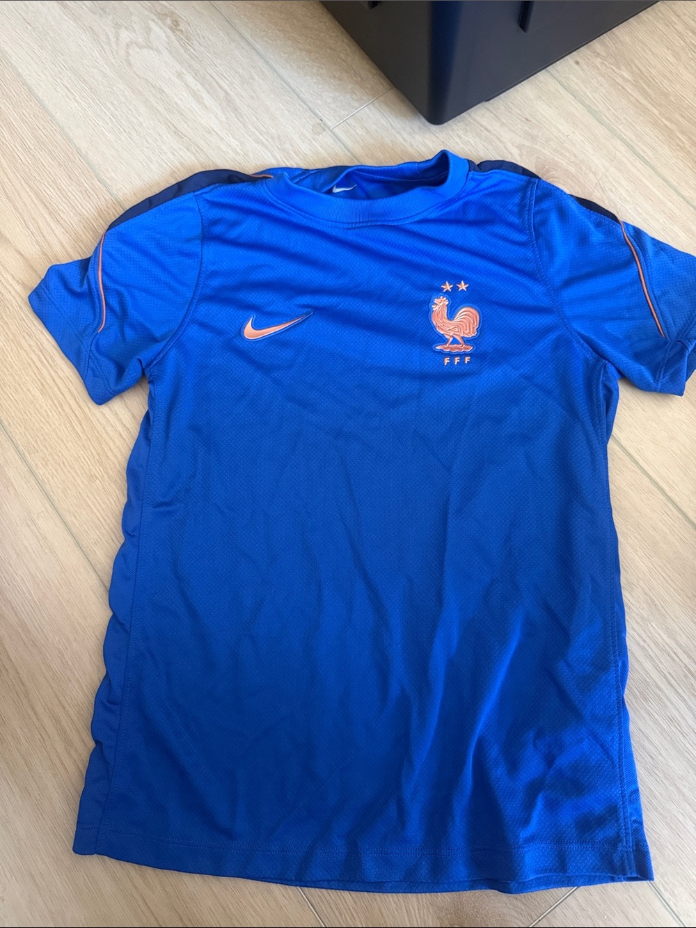 Nike Kids Royal Blue France Football Jersey with Orange Accents